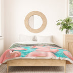 Flamingo Pool Party Duvet Cover Gallery Image 3
