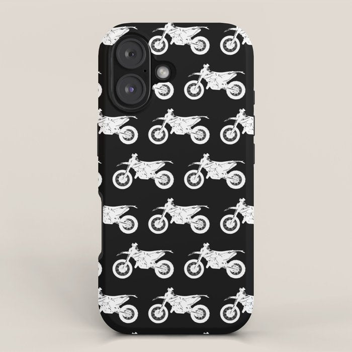 Dirt Bikes // Black iPhone Case Gallery Image 1