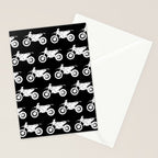 Dirt Bikes // Black Stationery Card Gallery Image 2