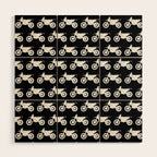 Dirt Bikes // Black Wood Wall Art Gallery Image 1