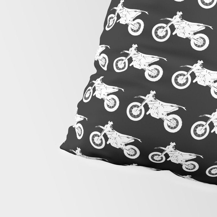 Dirt Bikes // Black Pillow Sham Gallery Image 4