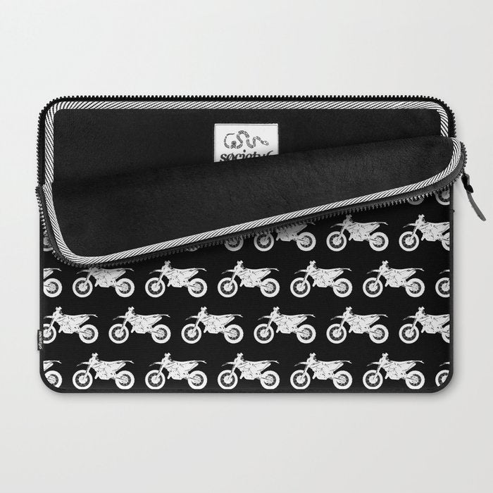 Dirt Bikes // Black Laptop Sleeve Gallery Image 2