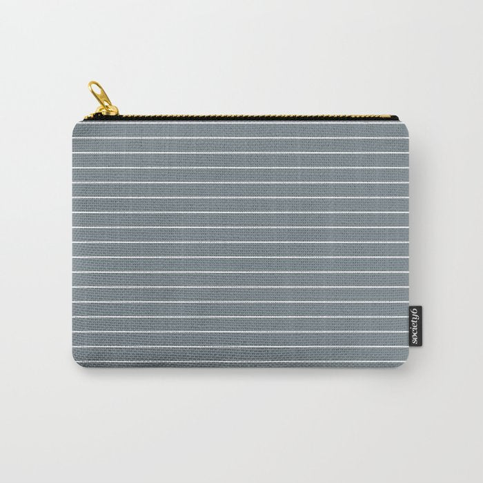 Minimal Arch XLVII Neutral Grey Blue Modern Geometric Lines Carry All Pouch Gallery Image 1