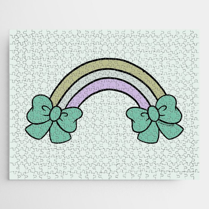 Bow Rainbow in Blue Jigsaw Puzzle Gallery Image 1