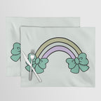 Bow Rainbow in Blue Placemat Gallery Image 1