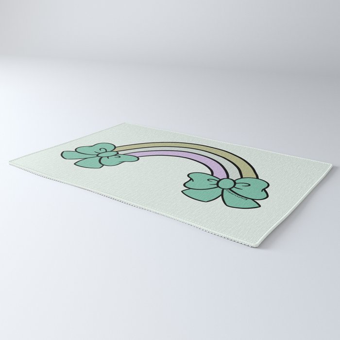 Bow Rainbow in Blue Rug Gallery Image 3