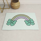 Bow Rainbow in Blue Rug Gallery Image 1