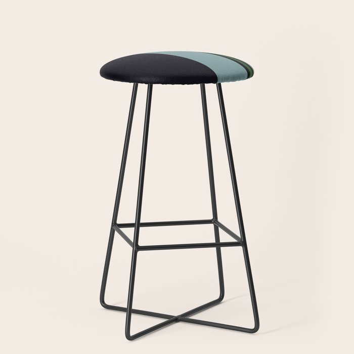 Classic Retro Striped Enenra Stool Gallery Image 1