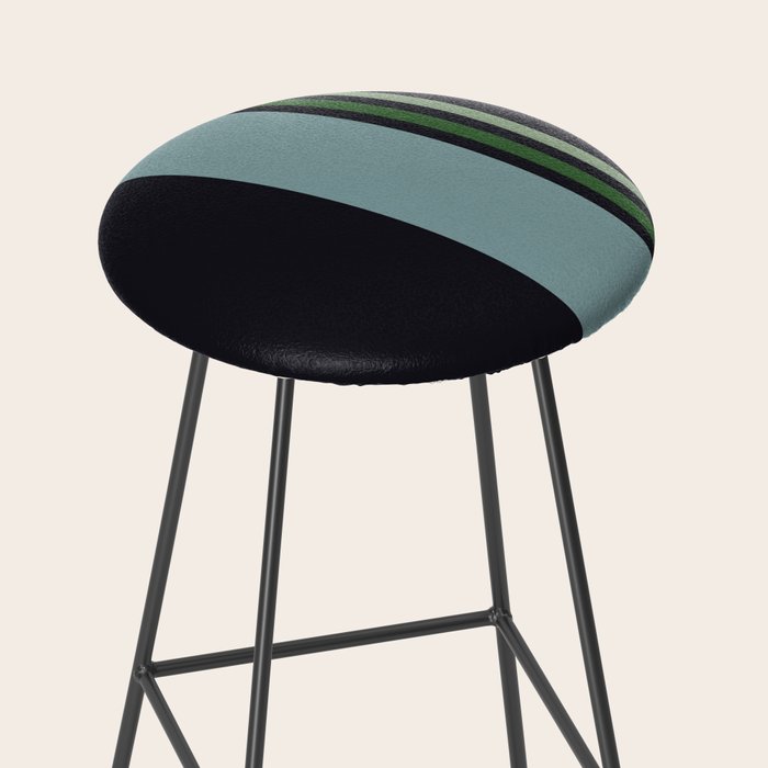 Classic Retro Striped Enenra Stool Gallery Image 2