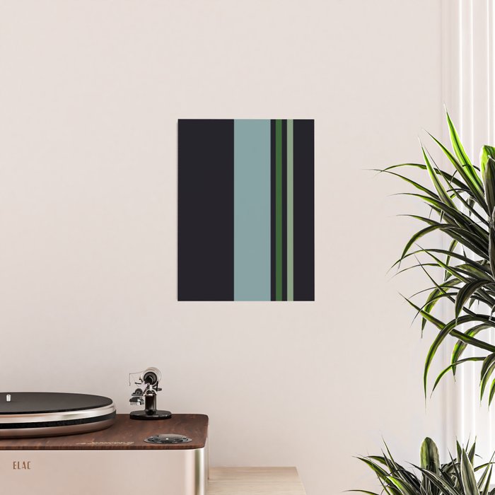 Classic Retro Striped Enenra Poster Gallery Image 2