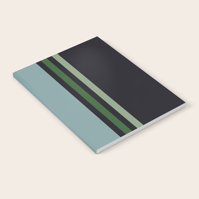 Classic Retro Striped Enenra Notebook Gallery Image 1