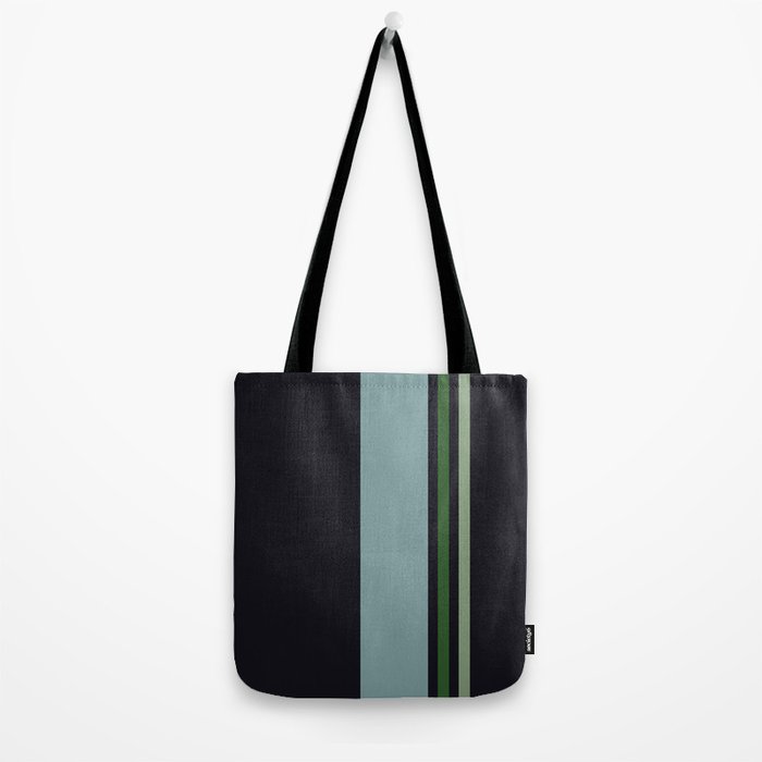 Classic Retro Striped Enenra Tote Bag Gallery Image 2
