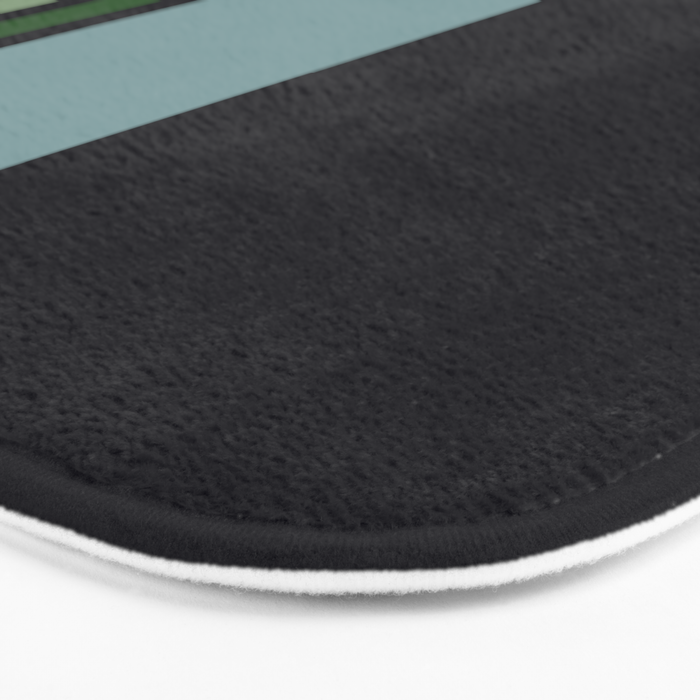 Classic Retro Striped Enenra Bath Mat Gallery Image 3