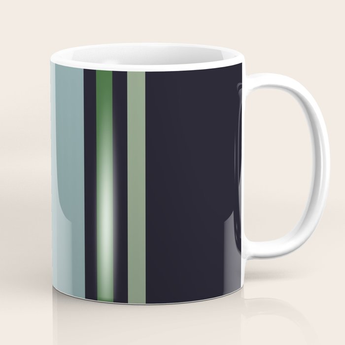 Classic Retro Striped Enenra Coffee Mug Gallery Image 1