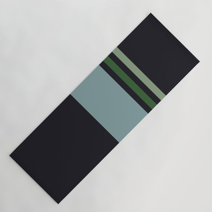 Classic Retro Striped Enenra Yoga Mat Gallery Image 1