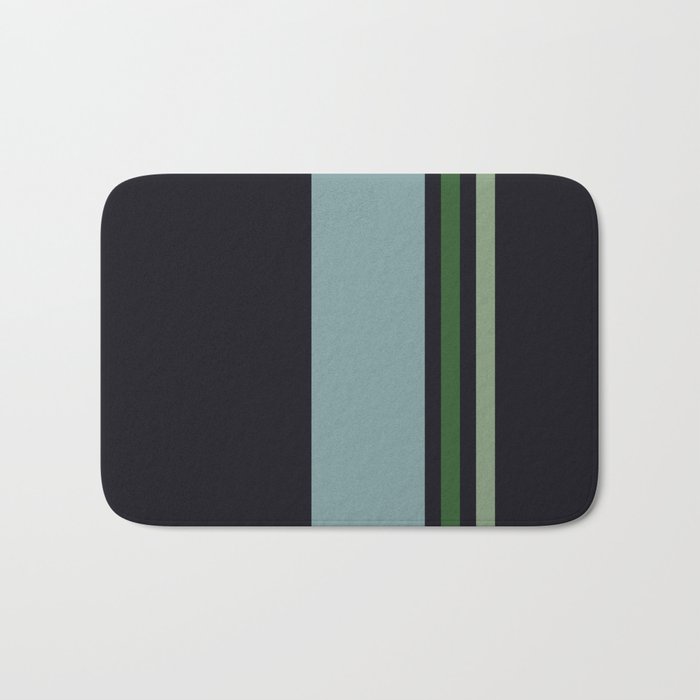 Classic Retro Striped Enenra Bath Mat