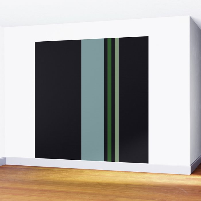 Classic Retro Striped Enenra Wall Mural Gallery Image 2