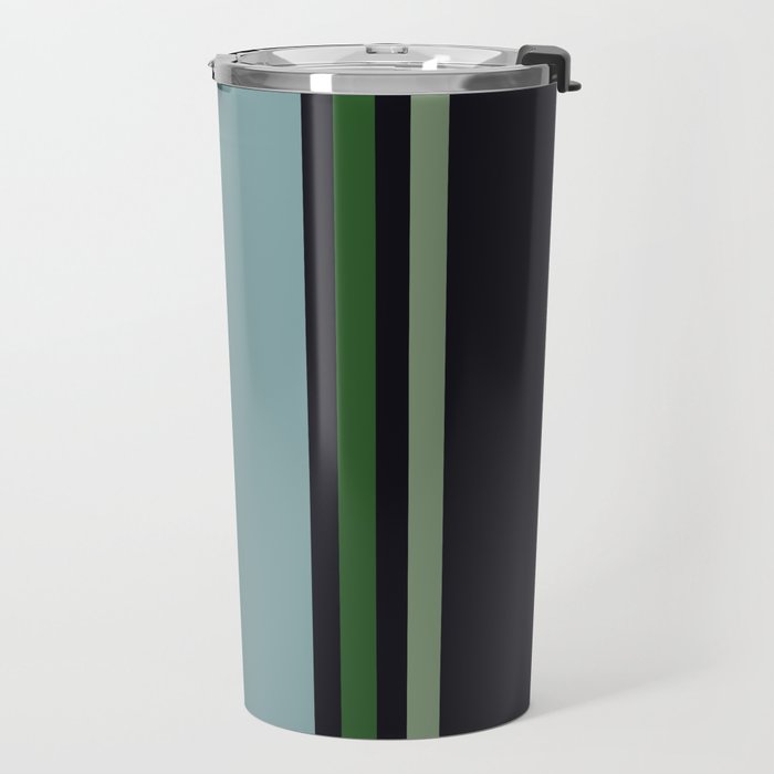 Classic Retro Striped Enenra Travel Mug Gallery Image 2