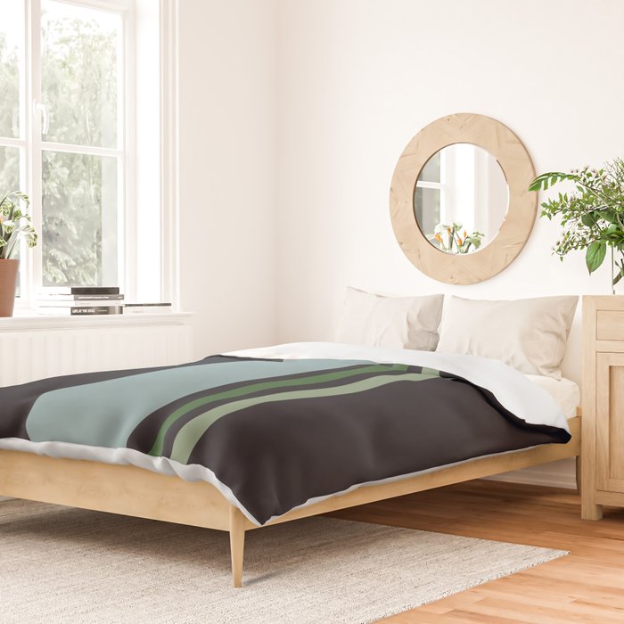 Classic Retro Striped Enenra Duvet Cover Gallery Image 2