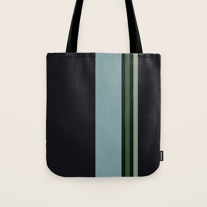 Classic Retro Striped Enenra Tote Bag Gallery Image 1