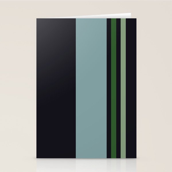 Classic Retro Striped Enenra Stationery Card Gallery Image 2