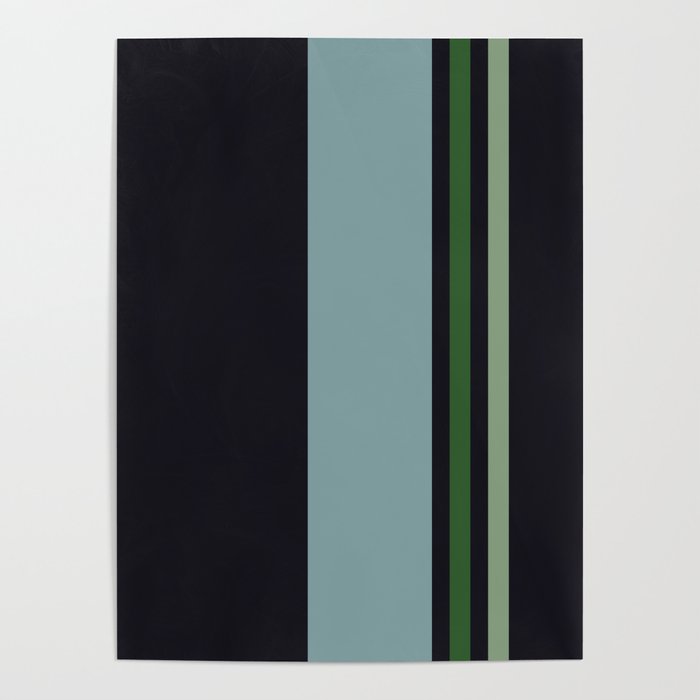 Classic Retro Striped Enenra Poster Gallery Image 1
