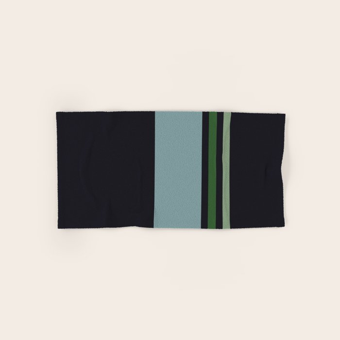 Classic Retro Striped Enenra Bath Towel Gallery Image 1