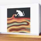 Rainbow cat 1b black magic coffee milk drop Wall Mural Gallery Image 2