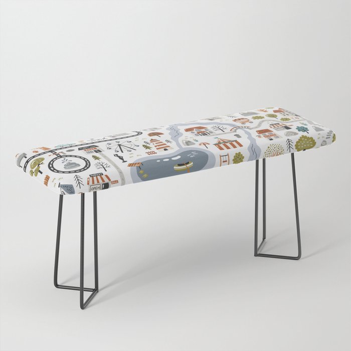 Town Map Bench Gallery Image 1
