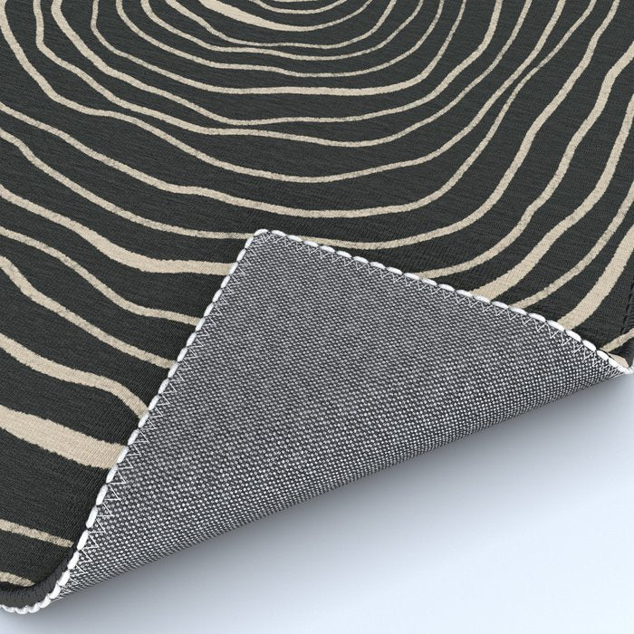 Strokes 07: Nero Black Edition  Rug Gallery Image 4