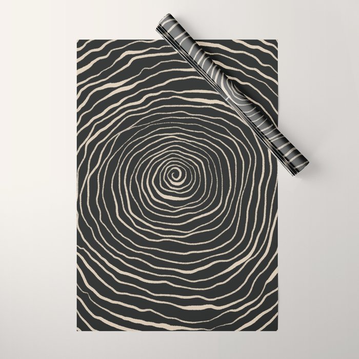 Strokes 07: Nero Black Edition  Wrapping Paper Gallery Image 1