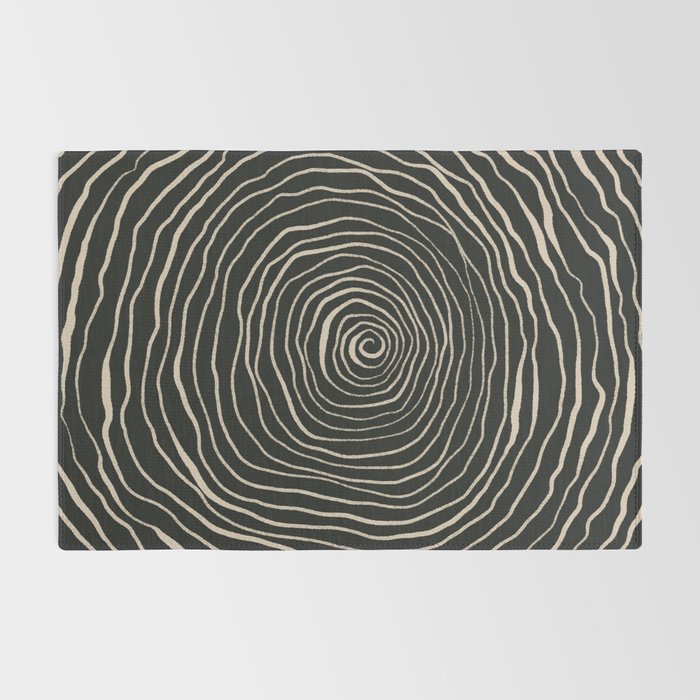 Strokes 07: Nero Black Edition  Rug Gallery Image 2