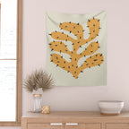 Matisse Inspired Orange Shape Wall Tapestry Gallery Image 2