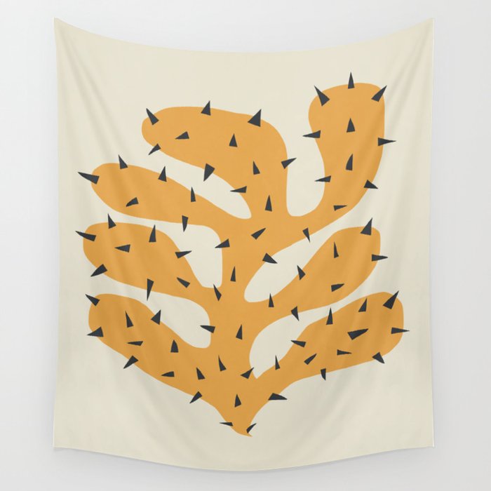 Matisse Inspired Orange Shape Wall Tapestry Gallery Image 4