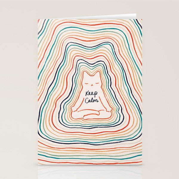 Keep Calm Cat 2 Stationery Card Gallery Image 1