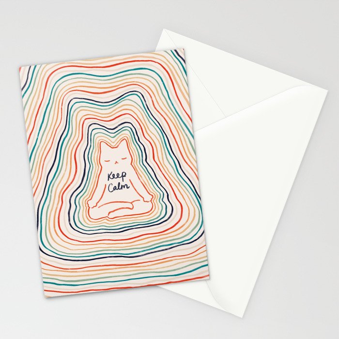 Keep Calm Cat 2 Stationery Card Gallery Image 2