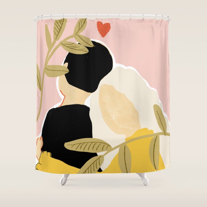 Blind Love II Shower Curtain Gallery Image 1