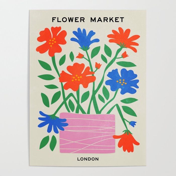 Flower Market 01: London Poster Gallery Image 1