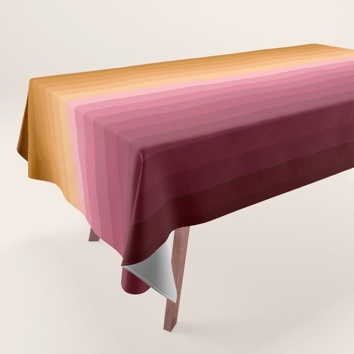 Multicolor Stripes XVII Tablecloth Gallery Image 1
