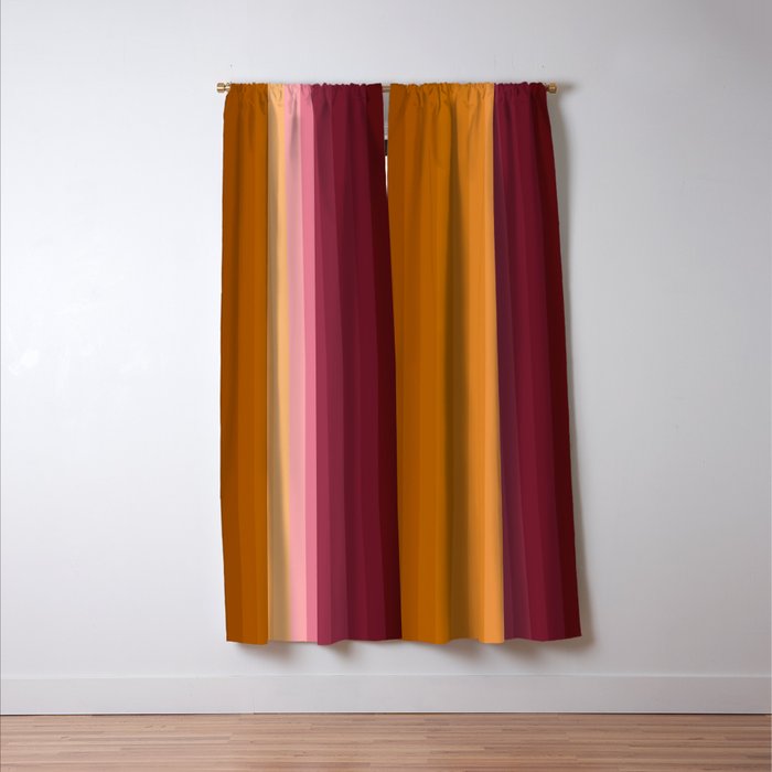 Multicolor Stripes XVII Window Curtain Gallery Image 3