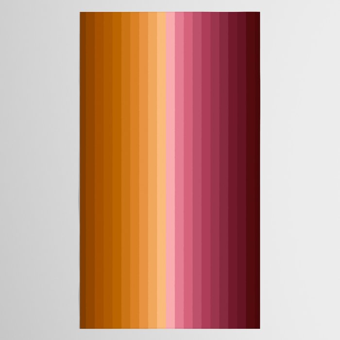 Multicolor Stripes XVII Tablecloth Gallery Image 2