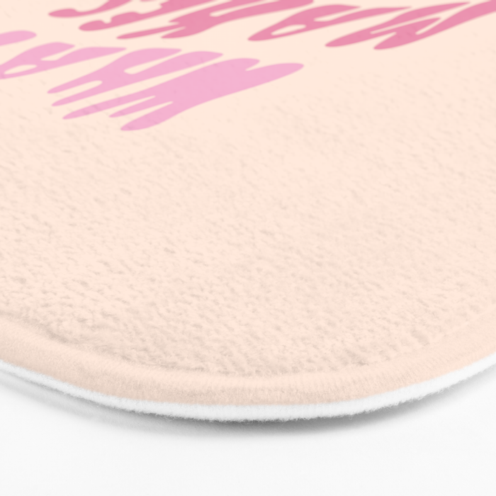 Danish Pastel Retro Inspirational Quote Bath Mat Gallery Image 3