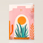 The Day Begins / Desert Garden Landscape Stationery Card Gallery Image 2