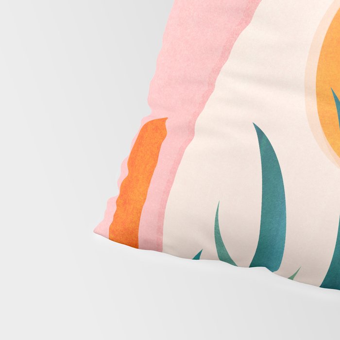 The Day Begins / Desert Garden Landscape Pillow Sham Gallery Image 4