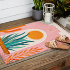 The Day Begins / Desert Garden Landscape Outdoor Rug Gallery Image 2