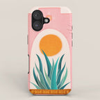 The Day Begins / Desert Garden Landscape iPhone Case Gallery Image 1