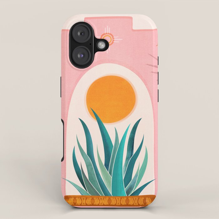 The Day Begins / Desert Garden Landscape iPhone Case Gallery Image 1