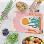 The Day Begins / Desert Garden Landscape Cutting Board Gallery Image 2