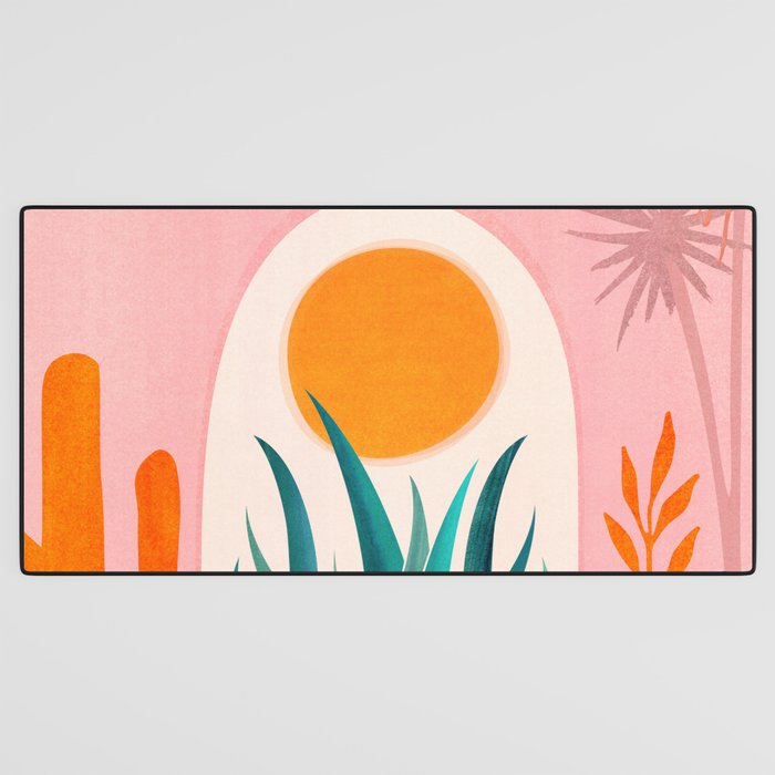 The Day Begins / Desert Garden Landscape Desk Mat Gallery Image 3