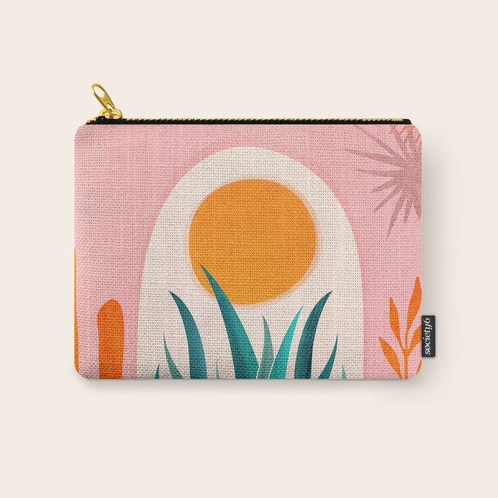 The Day Begins / Desert Garden Landscape Carry All Pouch Gallery Image 1